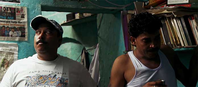 Core Love Commandos. Sagar (left) alongside Sonu (right) an expert in organising marriages of lovers. (Al Jazeera)