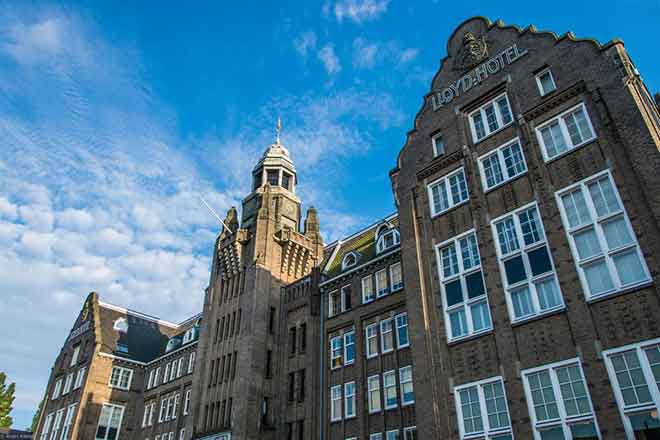 The once infamous Het Arresthuis prison is now a luxury 117-room hotel in Amsterdam. (Photo: lloydhotel.com)