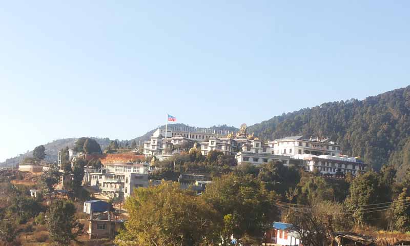 Locally known as the Seto Gumba (White Monastery). The Drupka kung fu nuns are headquartered at the Druk Amitabha Mountain Monastery, Kathmandu, Nepal (Photo: Wikimedia/Anshu kipa priya shrestha)