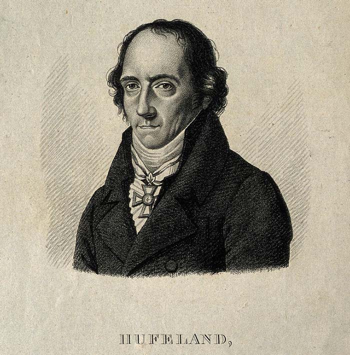 Christoph Wilhelm Hufeland. Stipple engraving by A. Tardieu. (Source: Science Museum, London)