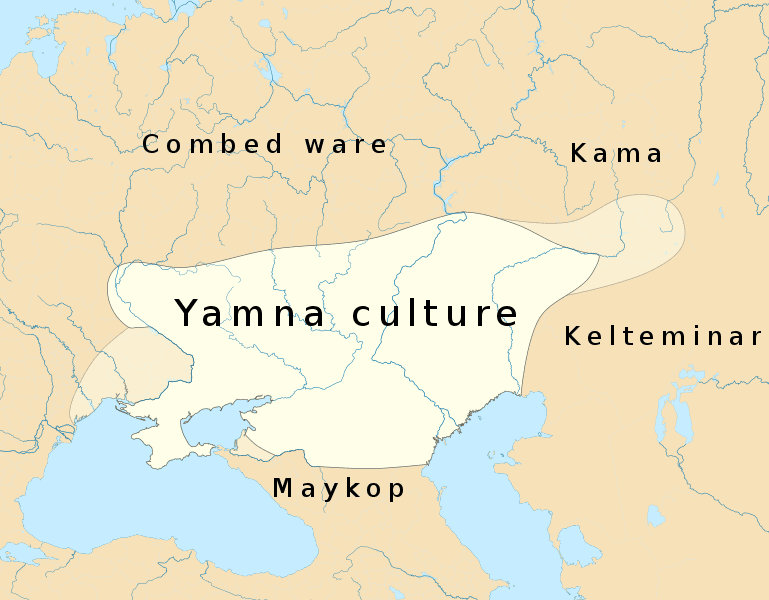 Academics have pinpointed a culture known as the Yamnaya as the leading contender for being the original speakers of the first Indo-European language. This culture existed on the steppes of Ukraine and southern Russia around 5,000 years ago. (Image: Wikimedia/Joostik)