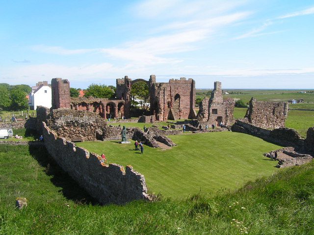 The ruins of Lindisfarne Priory. The Vikings first raided Britain in the summer of 793, sacking the monastery of Lindisfarne. (Photo: geograph.org.uk)