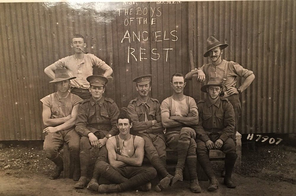 Some larrikin Australian soldiers in camp. A Cornish slang word, "larrikin" is one possible origin of the expression "happy as Larry." (Photo: Flickr/Aussie~mobs)