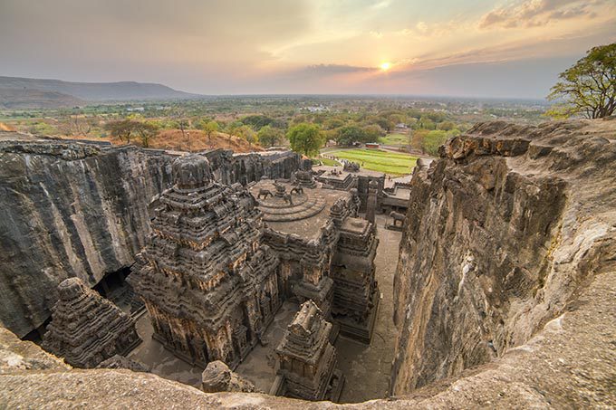Aurangabad, Maharashtra, India, Kailas temple in Ellora caves complex, Maharashtra state in India. (Photo: Shutterstock)