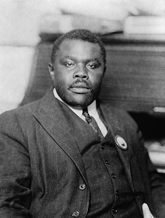 Marcus Garvey, Jamaican Black Nationalist and Separatist, ca. 1920. In August 1920, his 'Universal Negro Improvement Association,' , claimed 4 million members. (Photo: Shutterstock)