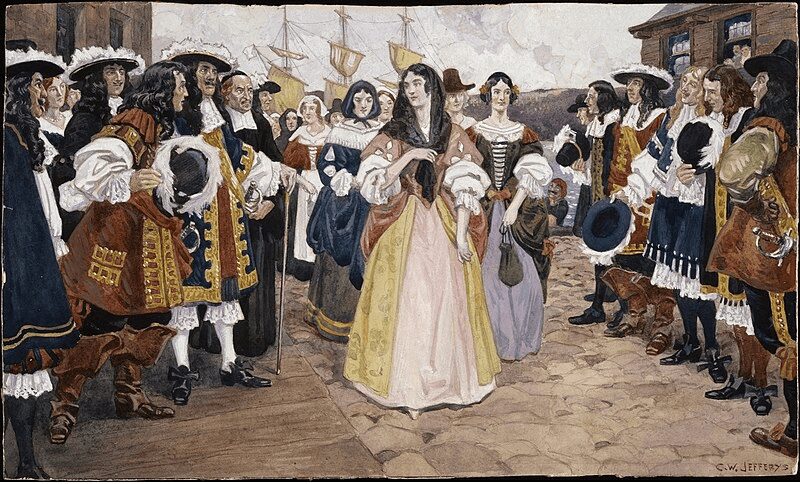 The Arrival of the French Girls (Filles du Roi) at Quebec, 1667
