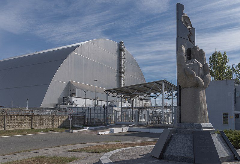 The imposing structure of the New Safe Confinement, meticulously positioned over Reactor 4, marks a significant chapter in Chernobyl Nuclear Power Plant's history as of 2017, symbolizing an unwavering commitment to containment and safety.