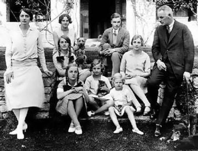 The Mitford Family in 1928.