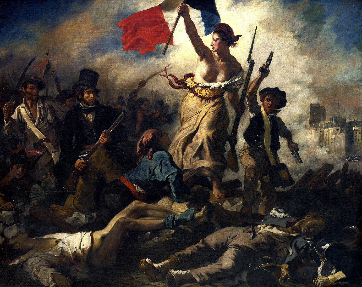 Eugène Delacroix, "Liberty leading the people" (1830)