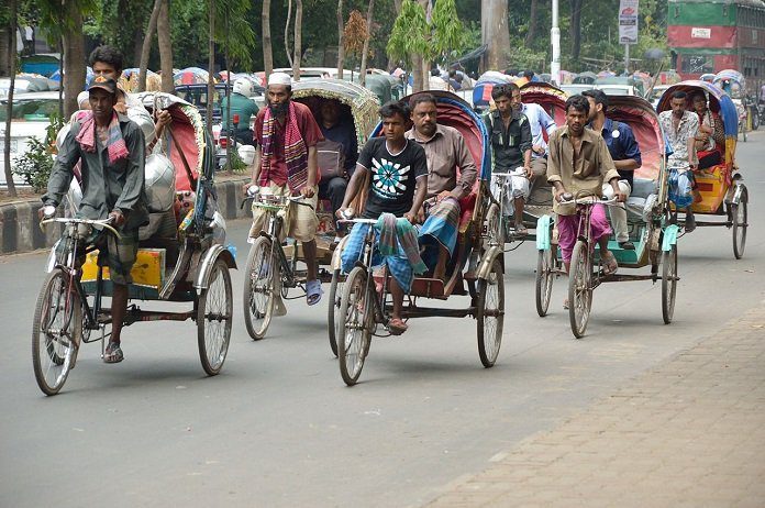 Cycle rikshaws in Dhaka
