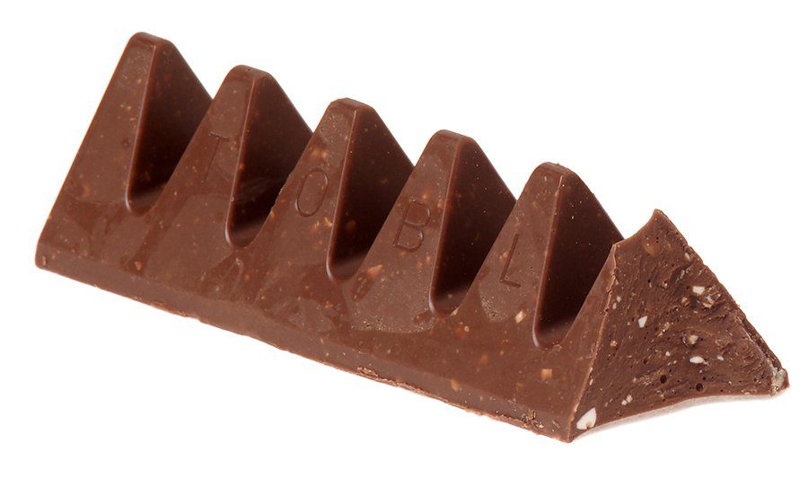 Old shape Toblerone chocolate bar