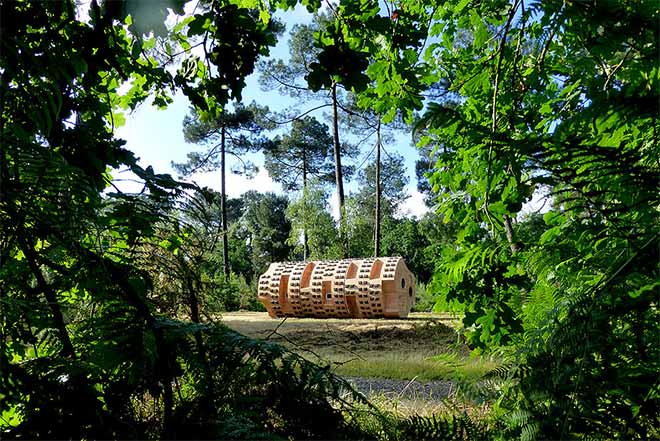 Le Tronc Creux (The Hollow Trunk) was the fifth shelter to be constructed in the Refuges Périubains project (Photo: Zebra3.org)