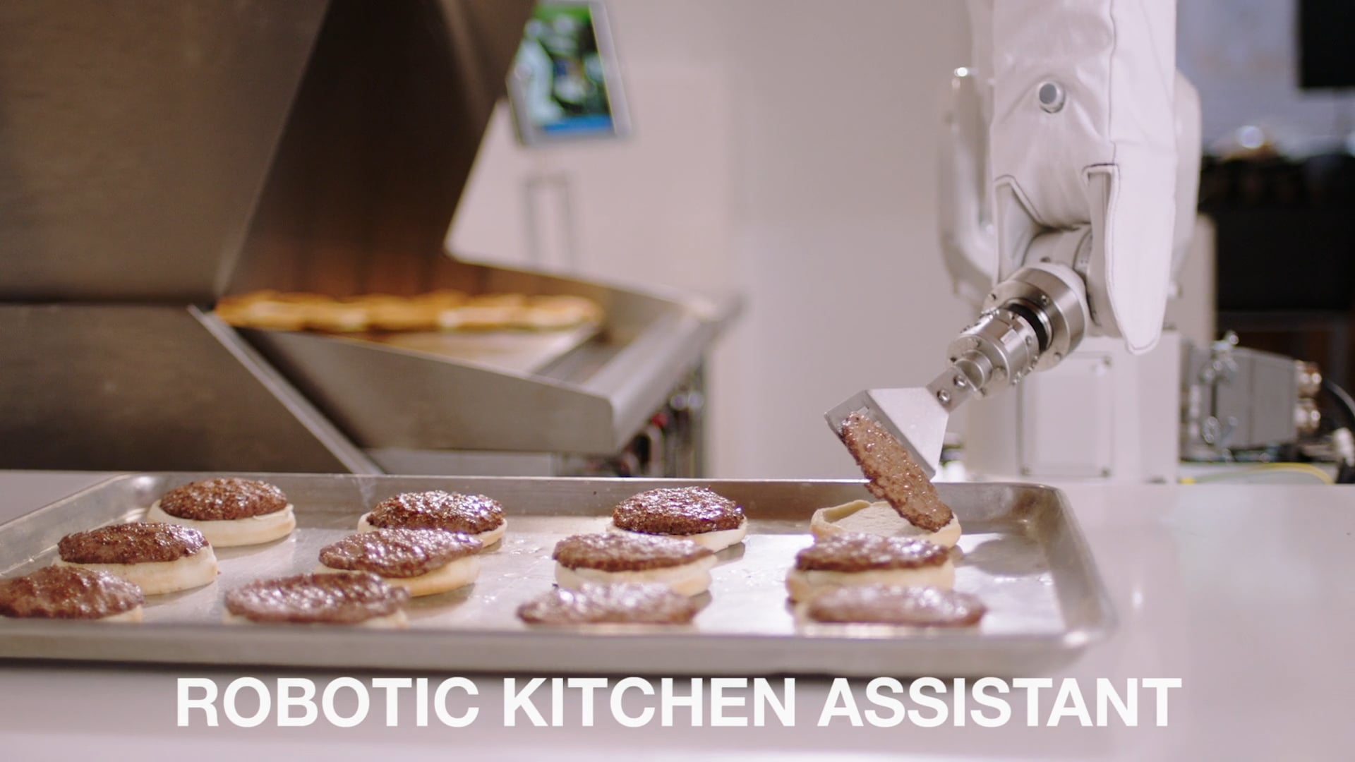 Robotic burger flipping assistant.