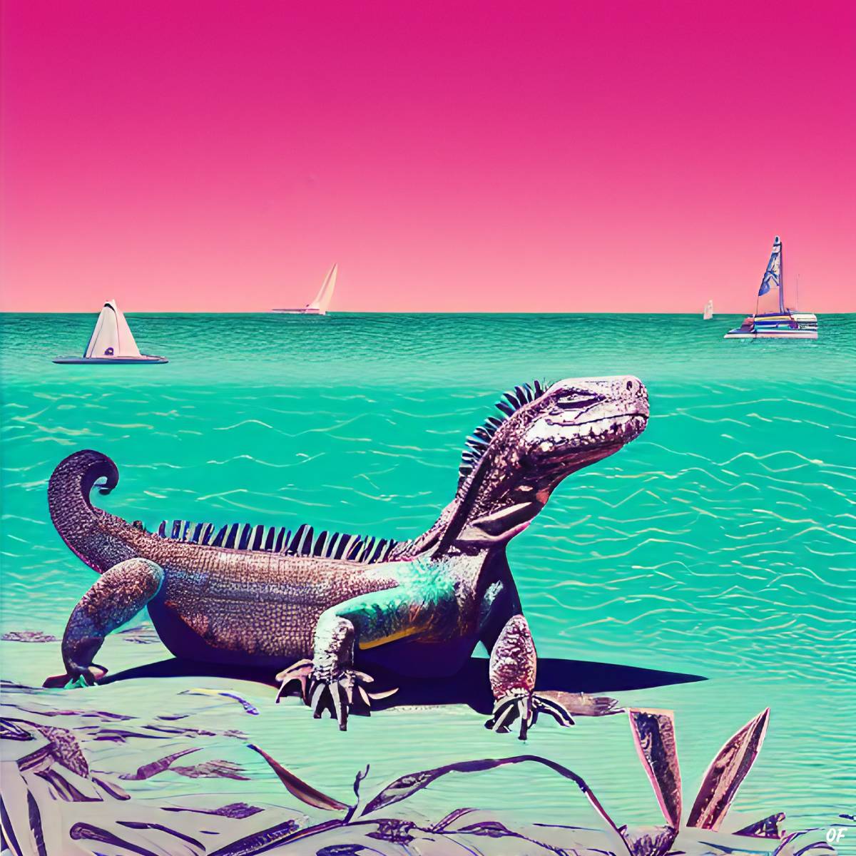 Iguana-vana by Odd Feed.