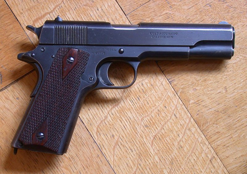 A modified Colt 1911 like this one was used to make the CIA's "heart attack gun." (Photo: Wikimedia Commons/Hmaag)