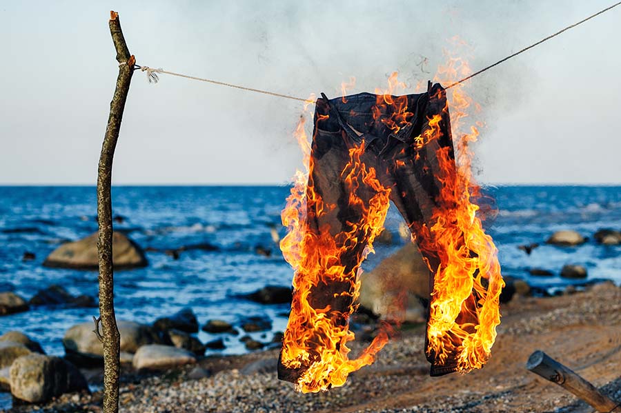 The only certainty regarding the origin of the phrase "Liar, Liar, Pants on Fire" is a mystery and, ironically, mistruths and lies. (Photo: Shutterstock)