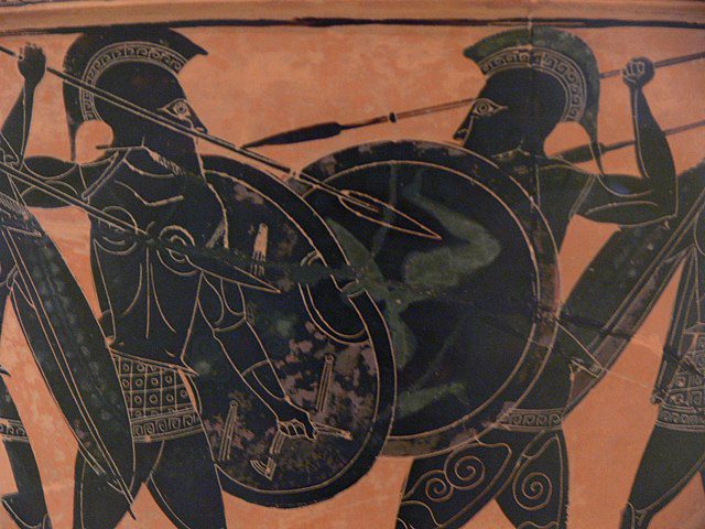 Hoplite fight from Athens Archaeological Museum (Photo: Wikimedia/Grant Mitchell)