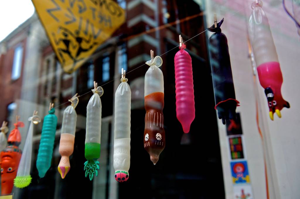 Condoms on display in Amsterdam. (Photo: Flickr/Peter Rivera)