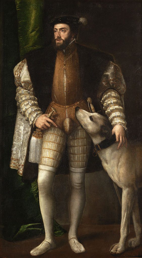 The Portrait of Karl V with a Dog is a portrait of Karl V, Holy Roman Emperor with a hunting dog, painted by Titian in 1533.