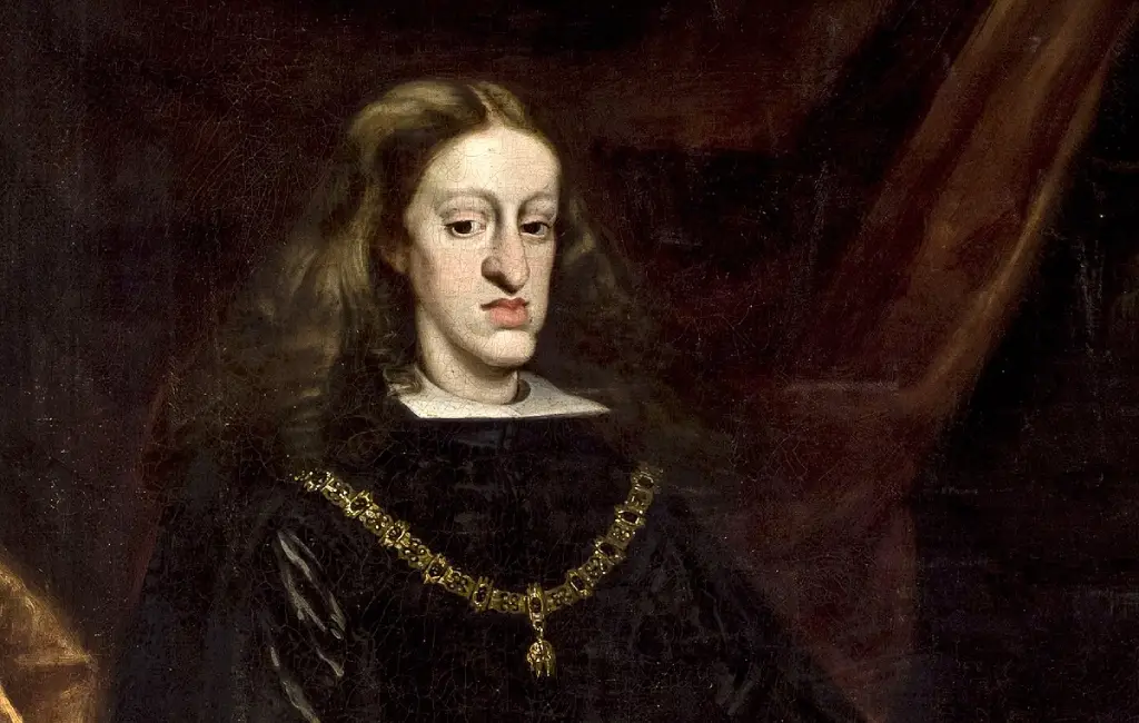 Charles II, sometimes dubbed the Bewitched (Spanish: El Hechizado), was the last ruler of the Spanish Empire from the House of Habsburg, reigning from 1665 to 1700. (Image: Wikimedia)