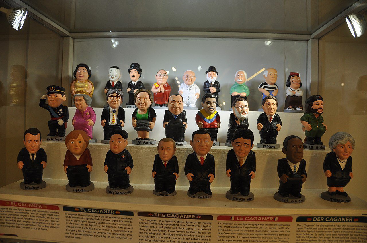 Miniatures of public celebrities in a souvenir store in Barcelona. (Credit: Wikimedia)