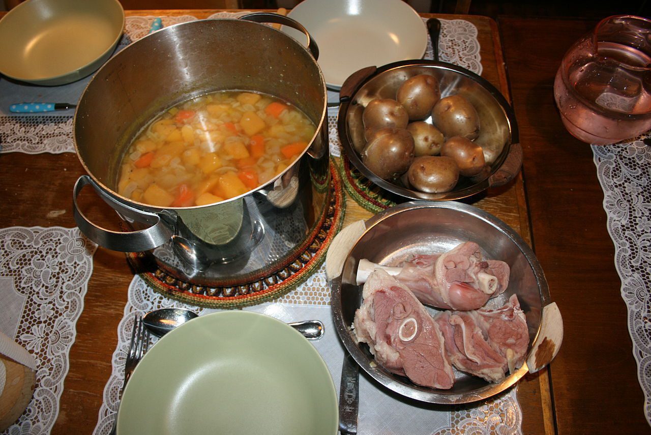 Salted meat and beans (ís. Saltkjöt og baunir) , traditional food on Mardi Gras (ís. Sprengidagur) in Iceland.