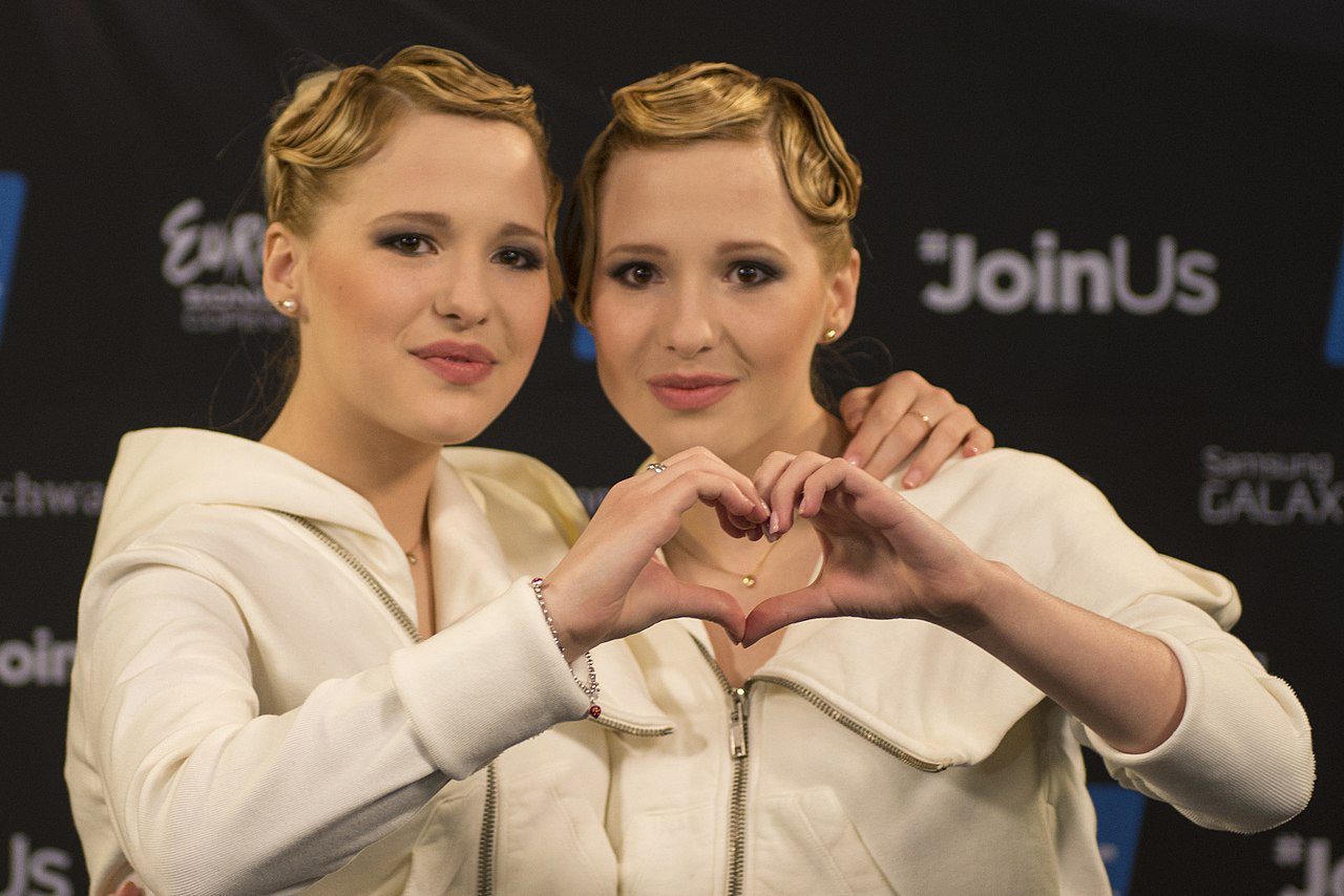 The Tolmachevy Twins at a Meet & Greet during the Eurovision Song Contest 2014 Copenhagen. (Credit: Wikimedia)