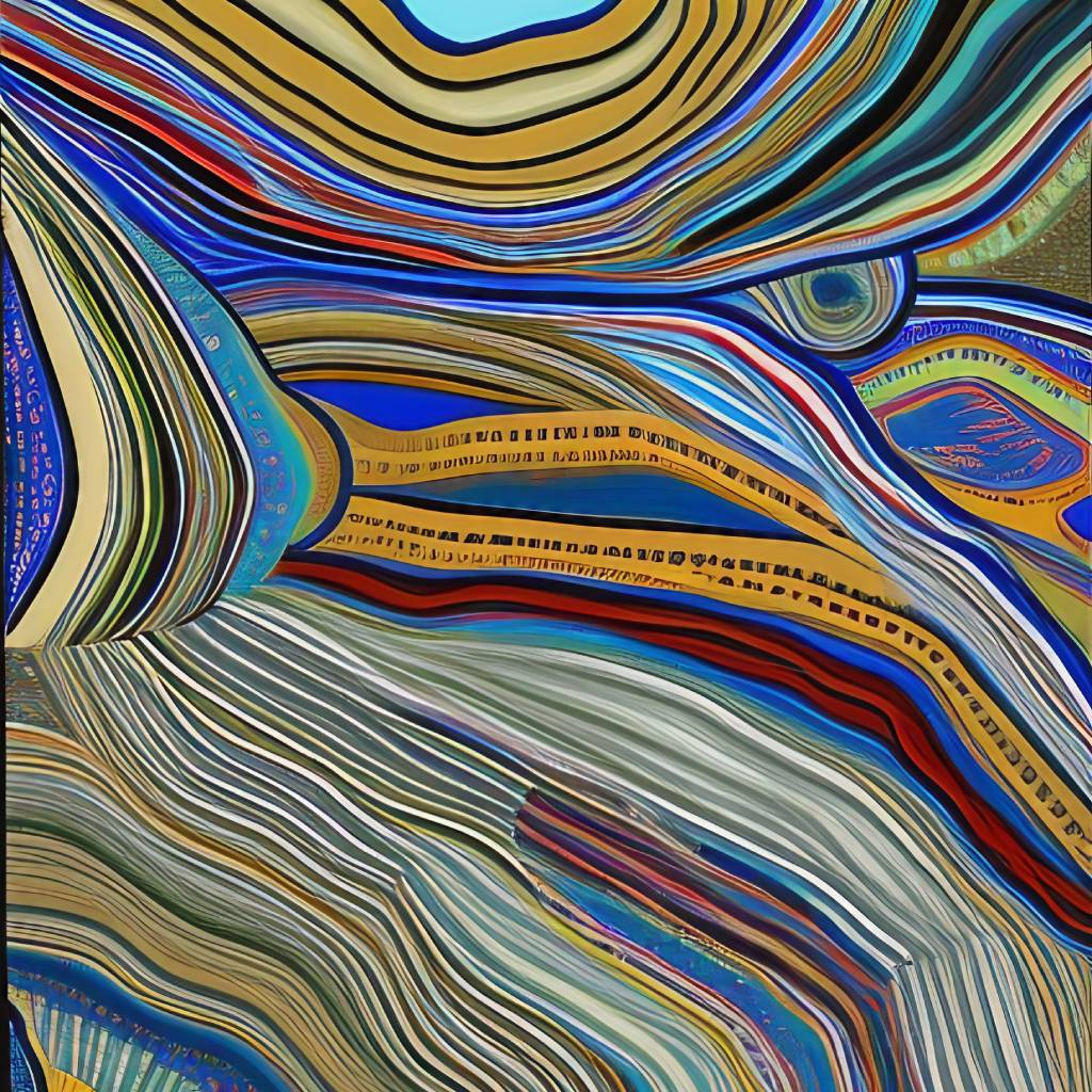A painting of Fordite. (© Odd Feed)