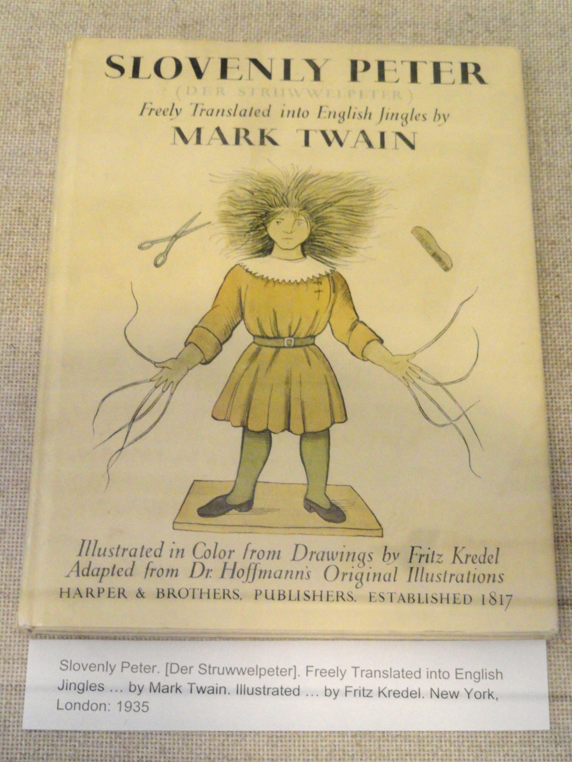 Cover of Mark Twain's translation of Der Struwwelpeter