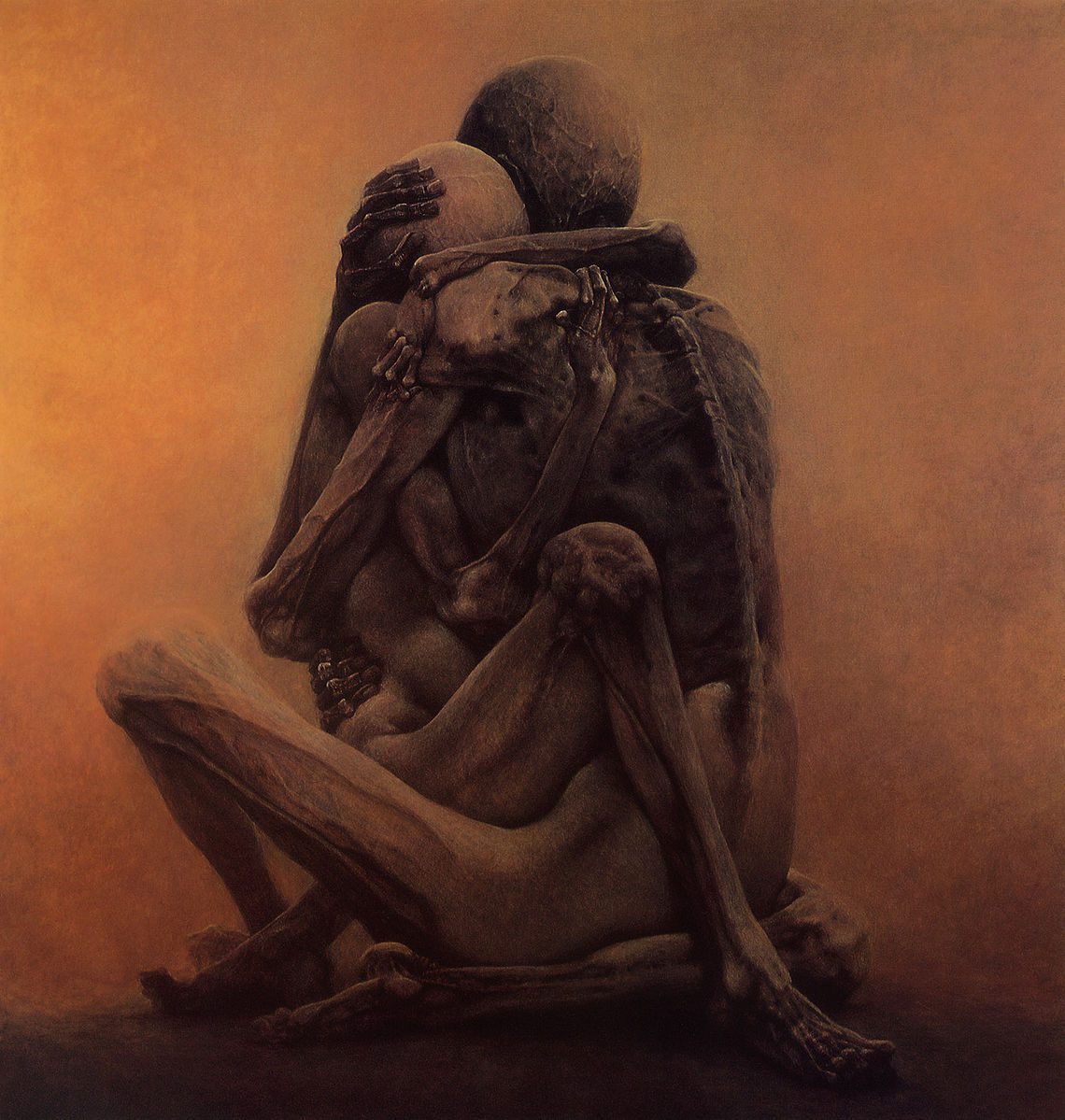 Untitled Painting by Zdzislaw Beksinski 1984