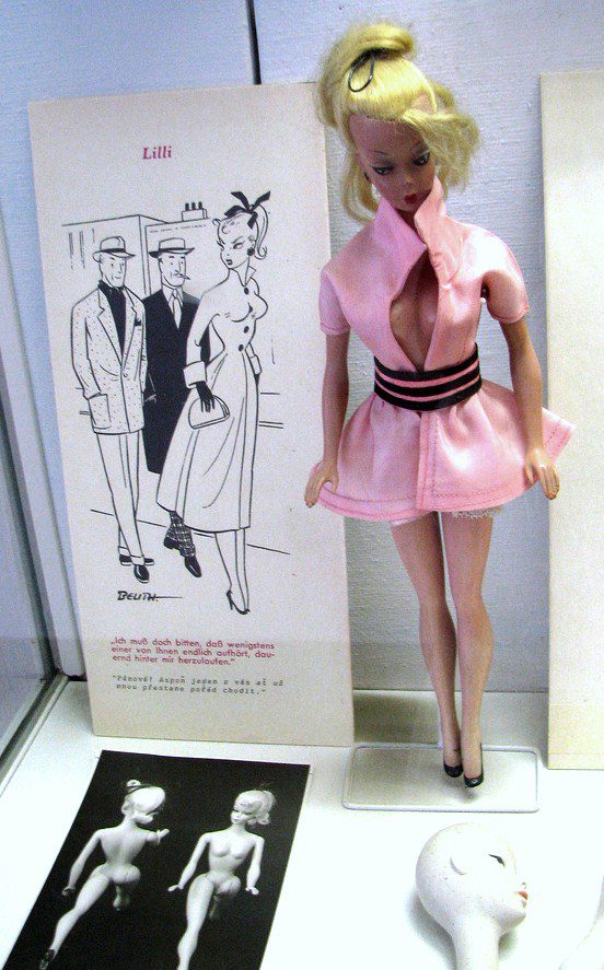 Lilli on display at the Barbie Museum in Prague