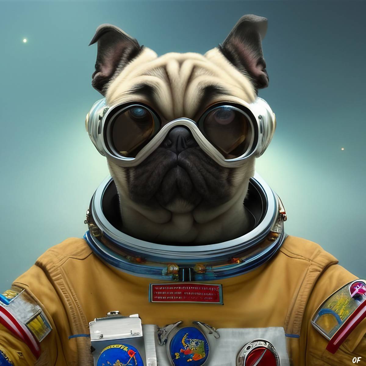 Space Pug by Odd Feed