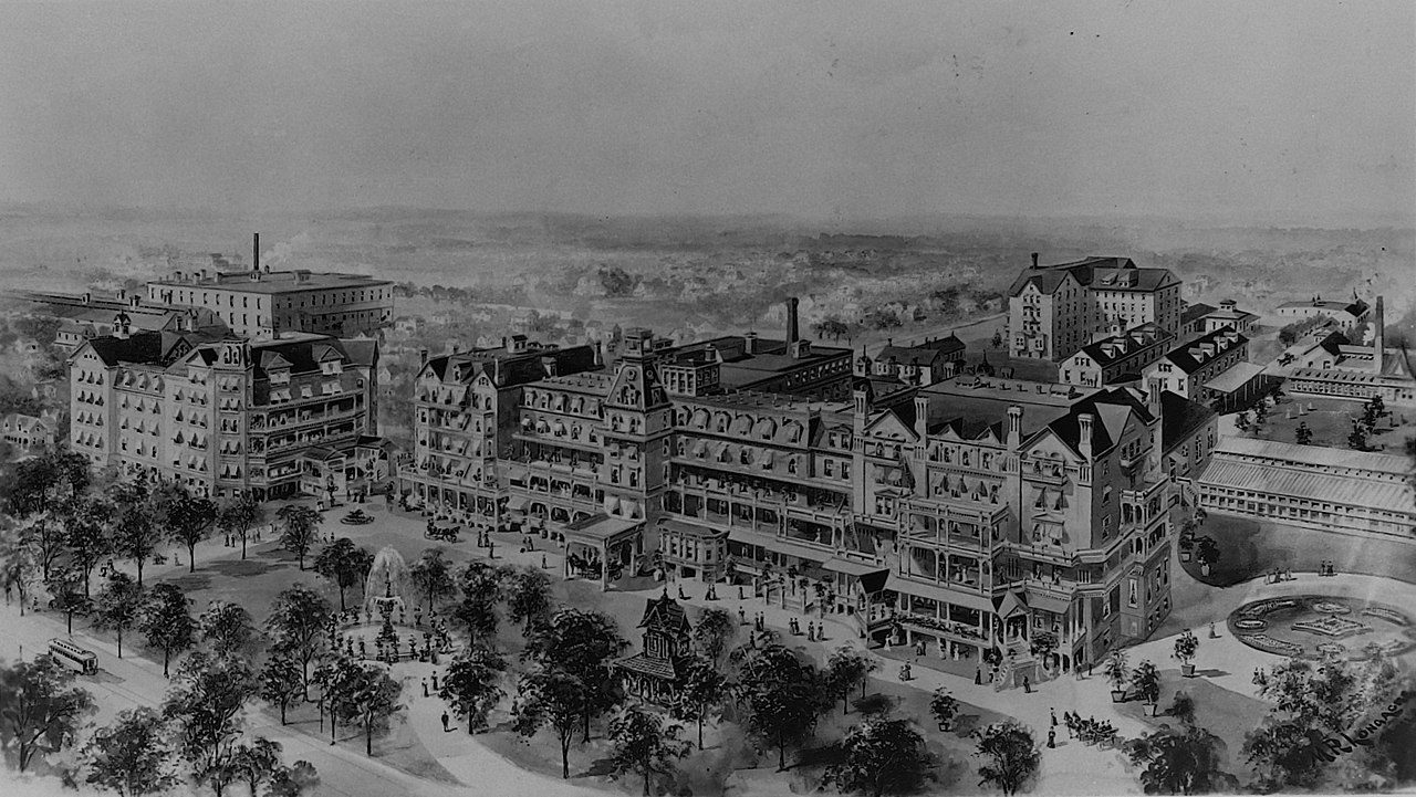 The Battle Creek Sanitarium before the fire of 1902,