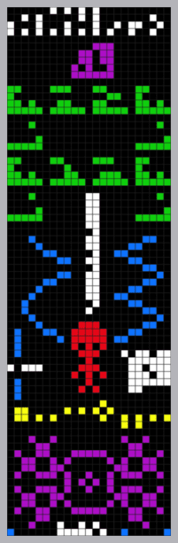 The supposed "answer" to the Arecibo message.