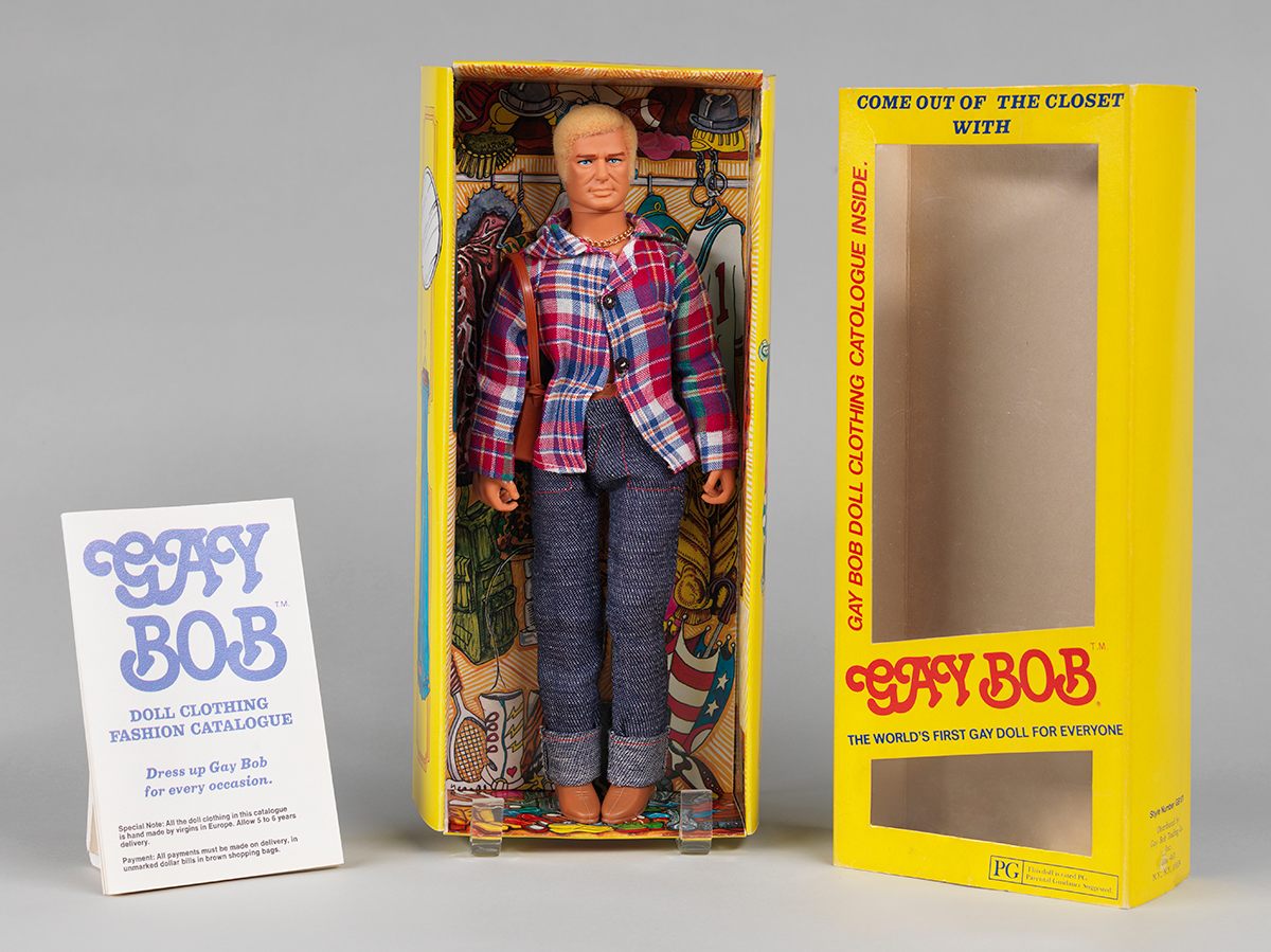 The Gay Bob doll, out of his closet. (@ Museum of the City of New York; copied from Atlas Obscura) 