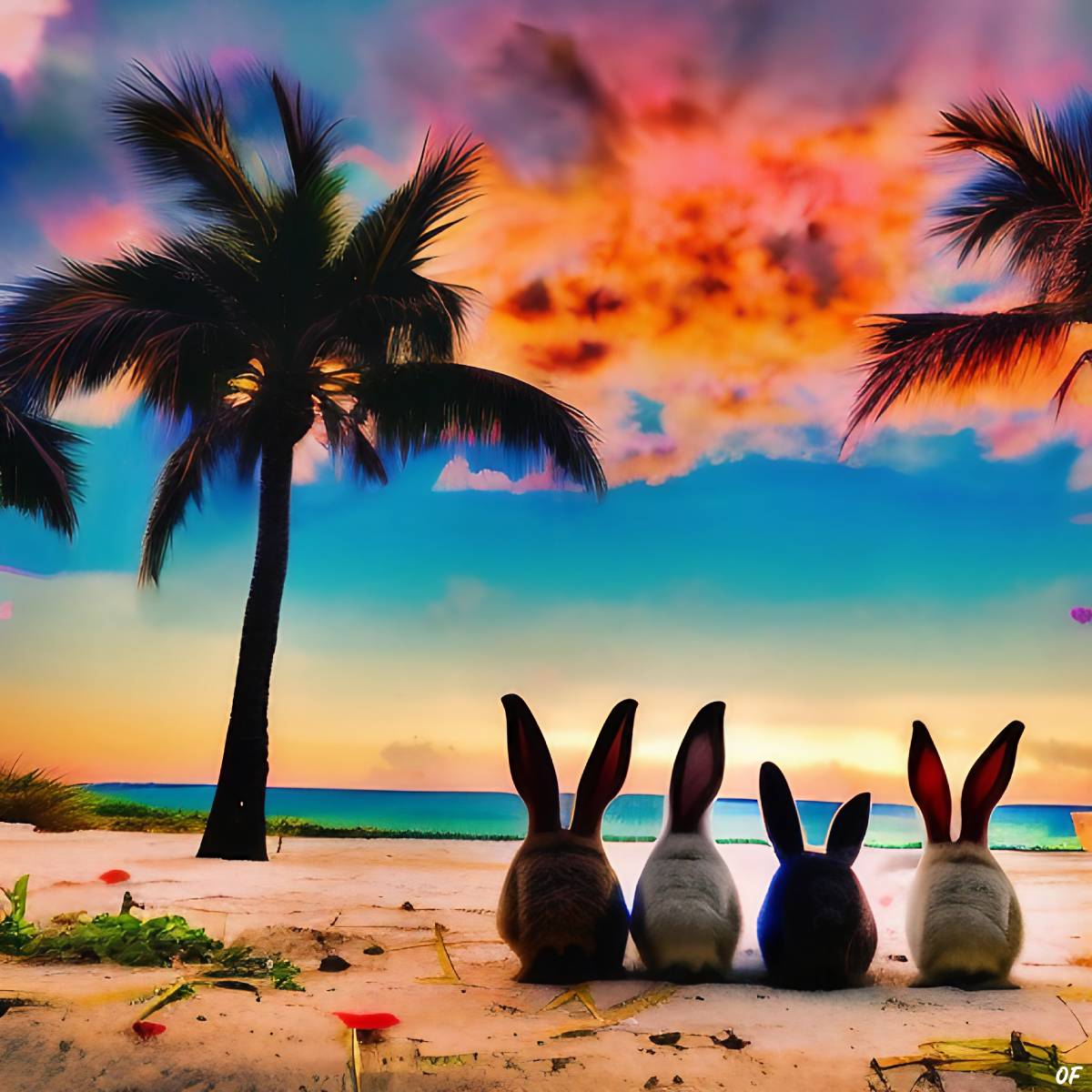 An artists impression of Rabbit Island.