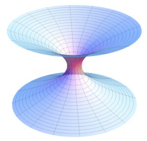 Diagram of a Schwarzschild wormhole