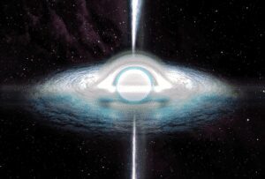 Speculative depiction of a white hole
