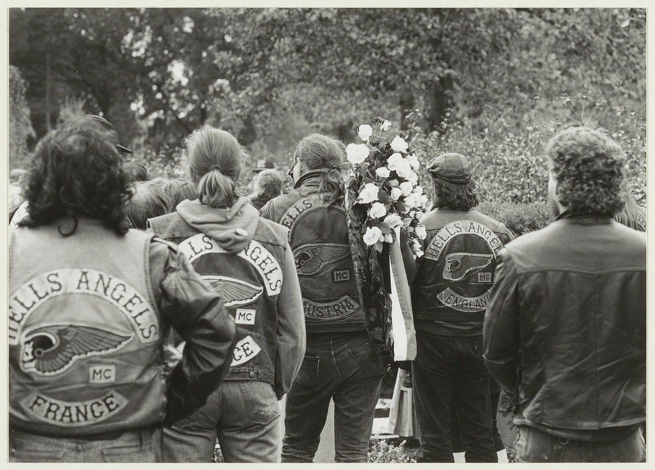 Hells Angel Ed Wijnhof funeral