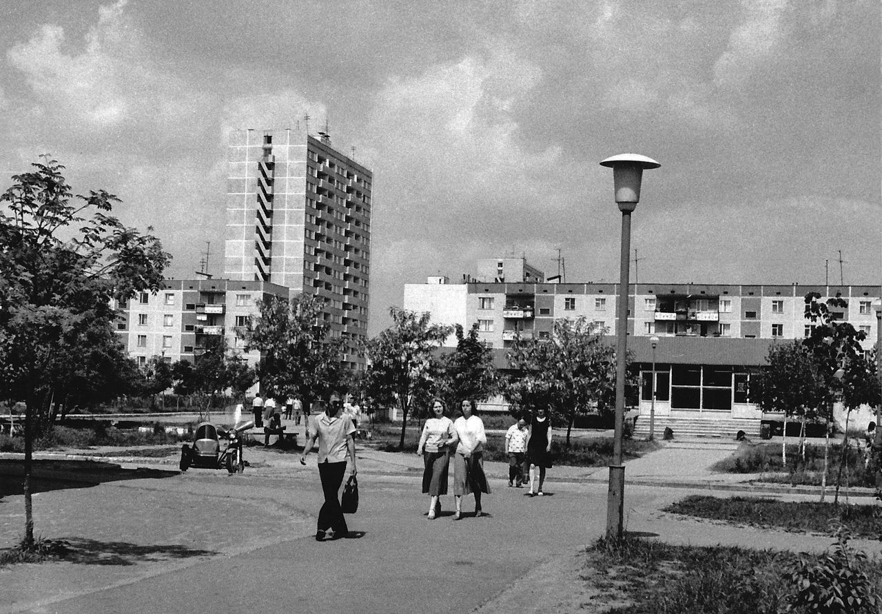Pripyat in the 1970s: A testament to Viktor Bryukhanov's vision, the thriving atomgrad bustles with life and optimism, its very existence woven inextricably with the then-promising Chernobyl Nuclear Power Plant.