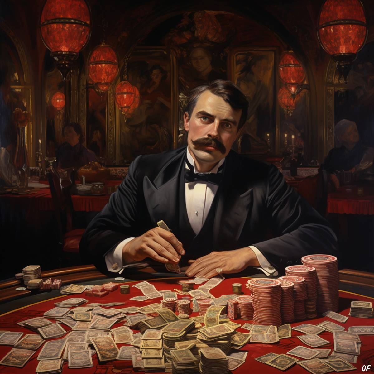 Charles Wells breaking the bank at the Monte Carlo Casino in 1891.