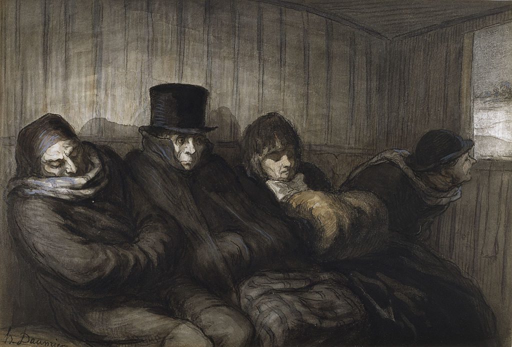 Honoré Daumier, "The Second Class Carriage" (1864) 
